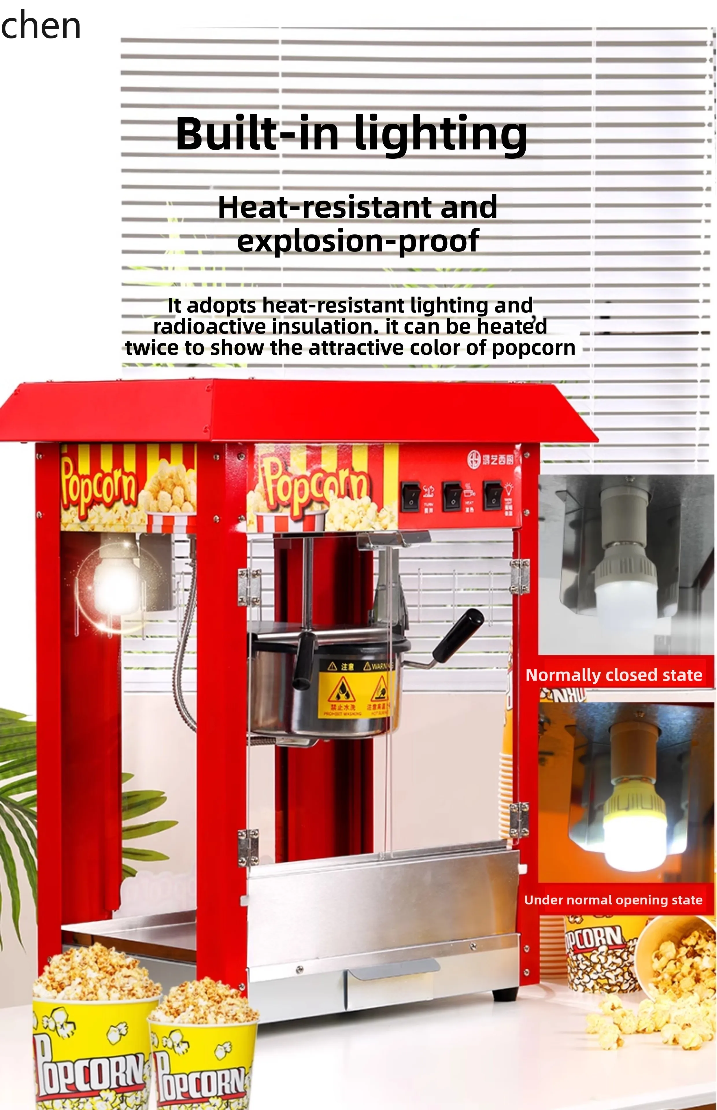 ZML macchina per popcorn stalla commerciale piccola casa automatica nuova speciale pentola di mais fritto