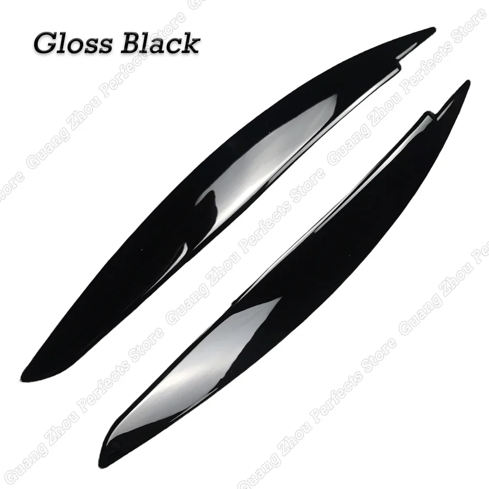 For BMW 1 Series E81 E82 E87 E88 2004-2014 Car Front Headlight Eyebrows Eyelids Trim Lamp Sticker Cover Body Kits Accessories