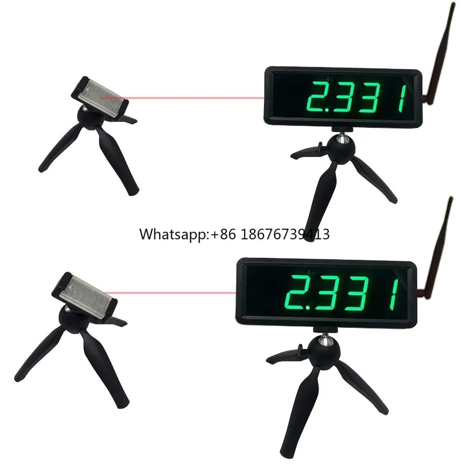 

Battery Powered Wireless Laser Timer for Sprints Race Clock Stopwatch Electronic Speed Training Skating Track Field Timer