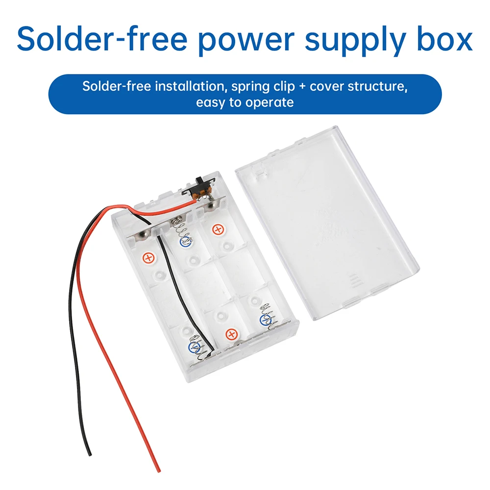 Custodia per batterie AA Scatola per batterie AA 3 scatole per batterie in serie parallela 21700 18650 Scatola per batterie Nessun cavo di saldatura Scatola di alimentazione per fari ﻿