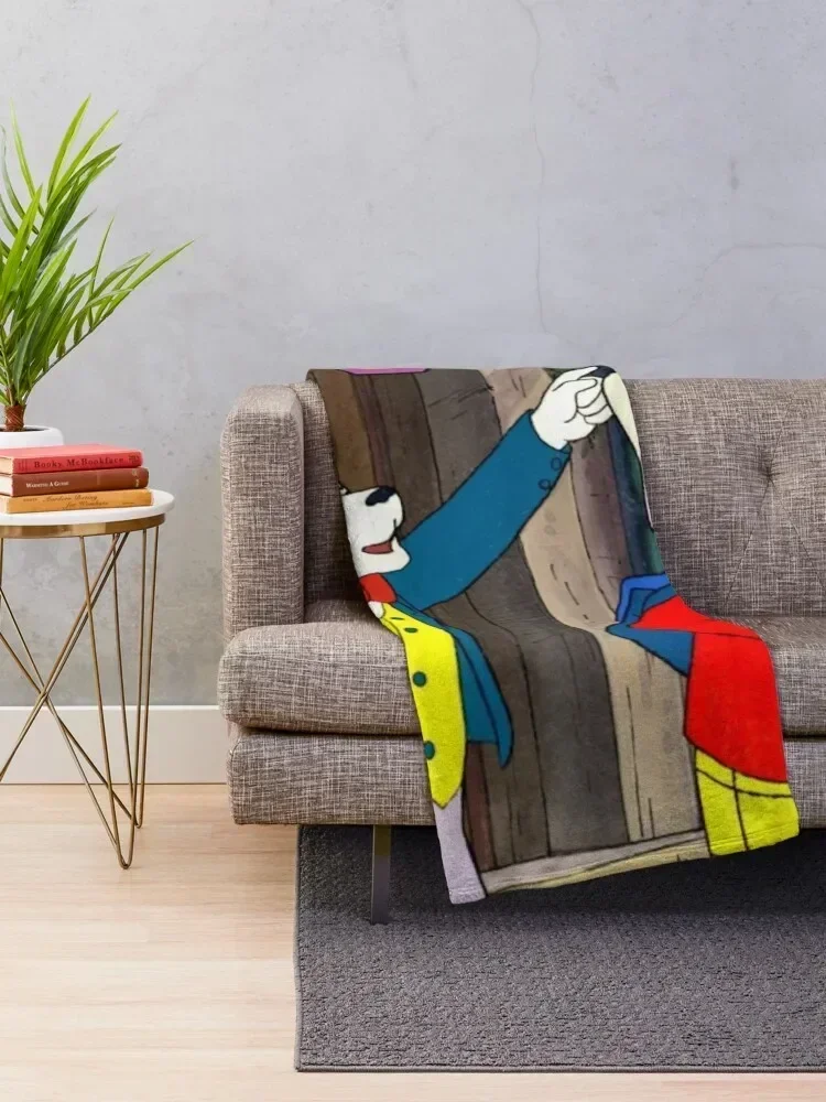 Rupert - 1990s Retro Children's TV Throw Blanket