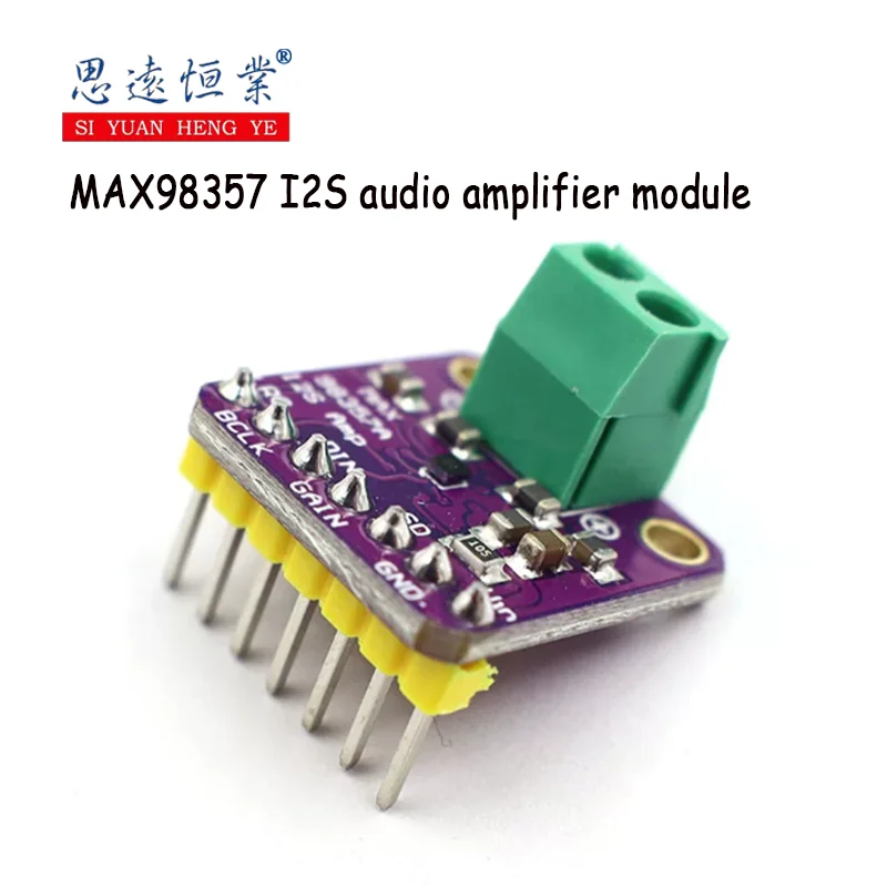 1PCS The MAX98357 I2S audio amplifier module is a Class D amplifier without filtering and supports ESP32 audio amplification