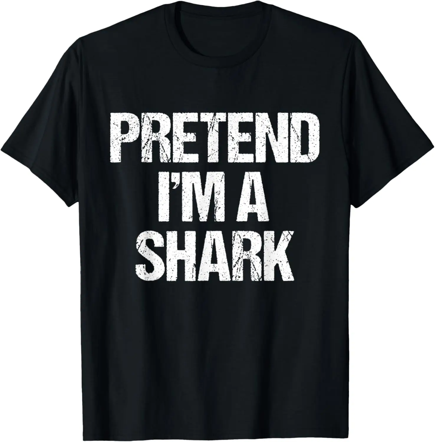

Pretend I'm A Shark Funny Lazy Halloween Costume T-Shirt