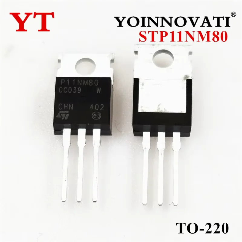10-100PCS STP11NM80 P11NM80 TO-220