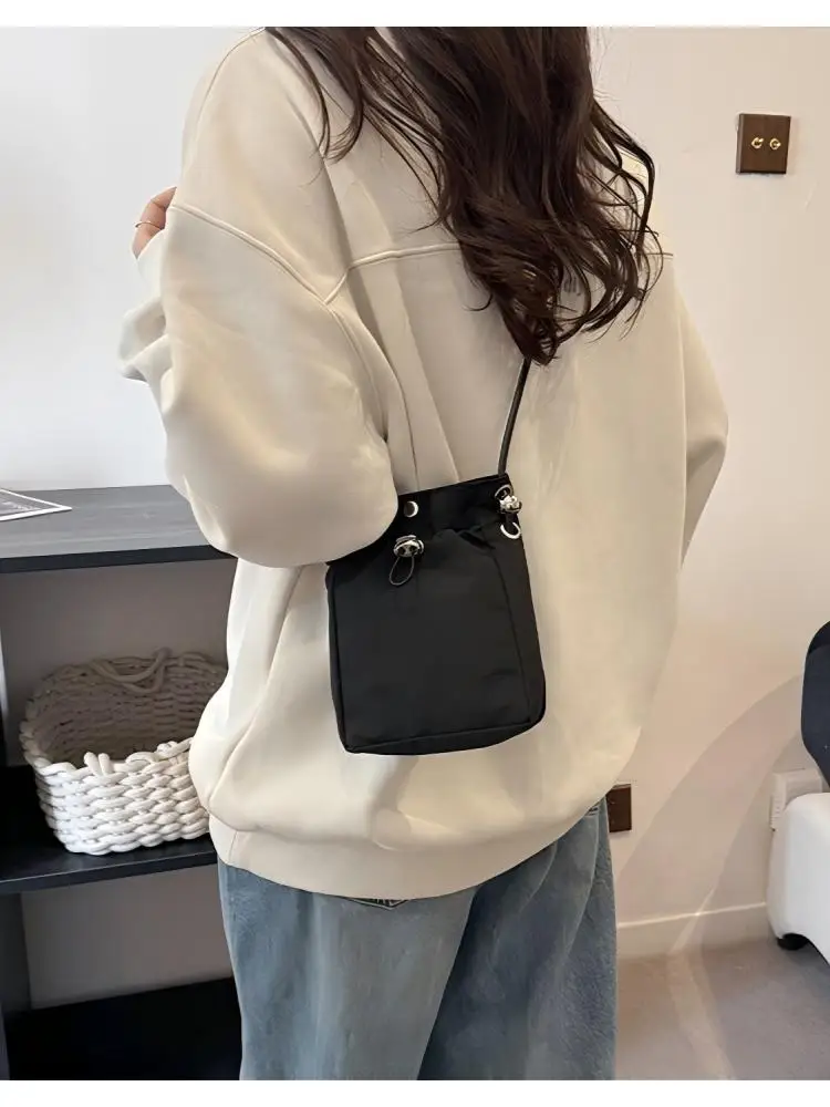 Bolso Bandolera de Nylon Homefish, Mini Cartera para Teléfono, Bolso de Hombro Cuadrado Multifuncional, Bolso Bandolera, Bolso Mensajero