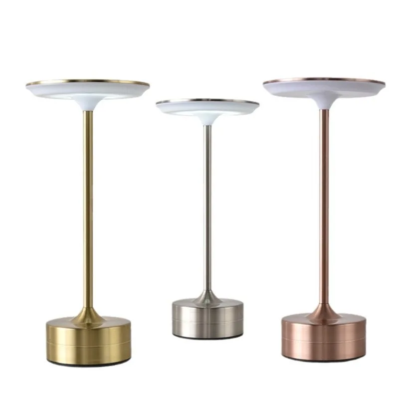 LED Induction Flying Saucer Touch Table Lamp Dining Room Charging Metal Modern Decorative Atmosphere Table Lamp