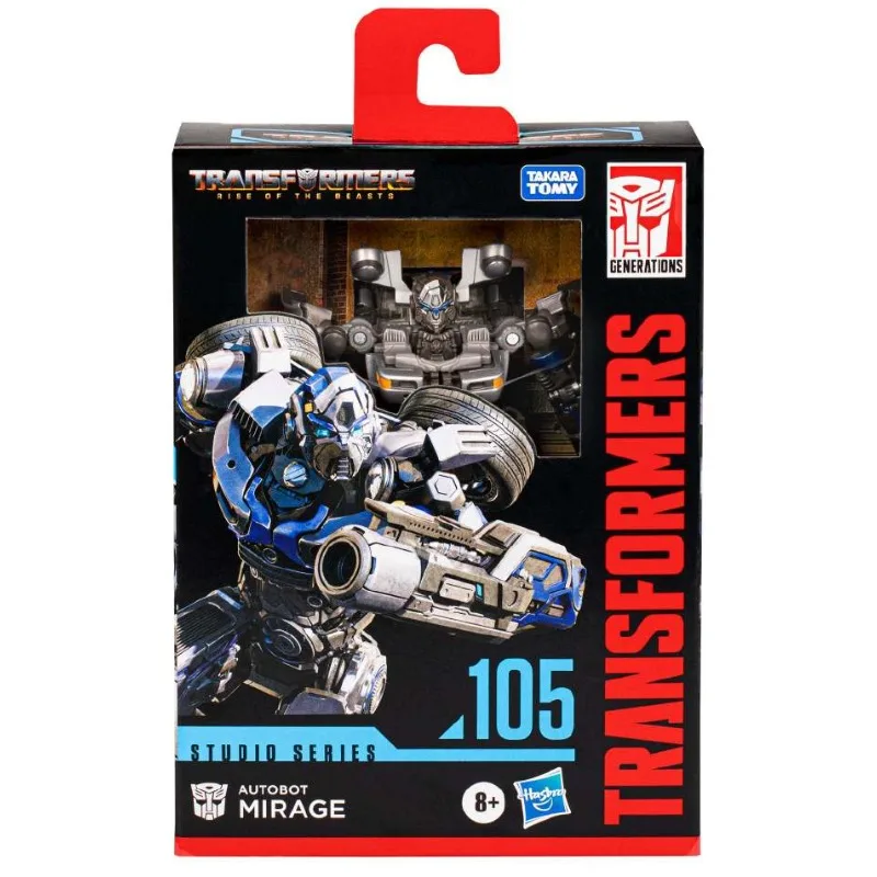 Op voorraad Hasbro Transformers Classic Toys Studio Series SS-105 Deluxe Mirage Actiefiguur Robot Speelgoed Verzamelobjecten Cadeaus Hobby's