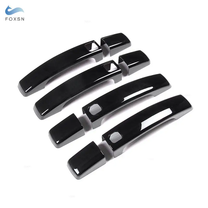 For Land Rover Range Rover Sport Discovery 4 LR4 Freelander 2 Car Exterior Door Handle Pull Cover Glossy Black Trim Accessories 