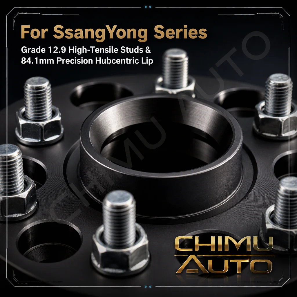 【CHIMU AUTO】For SsangYong Rexton Actyon Musso Rhino 4Pcs 5x130 CB 84.1 6061-T6 Forged Wheel Spacers Adapters Kit 20-45mm