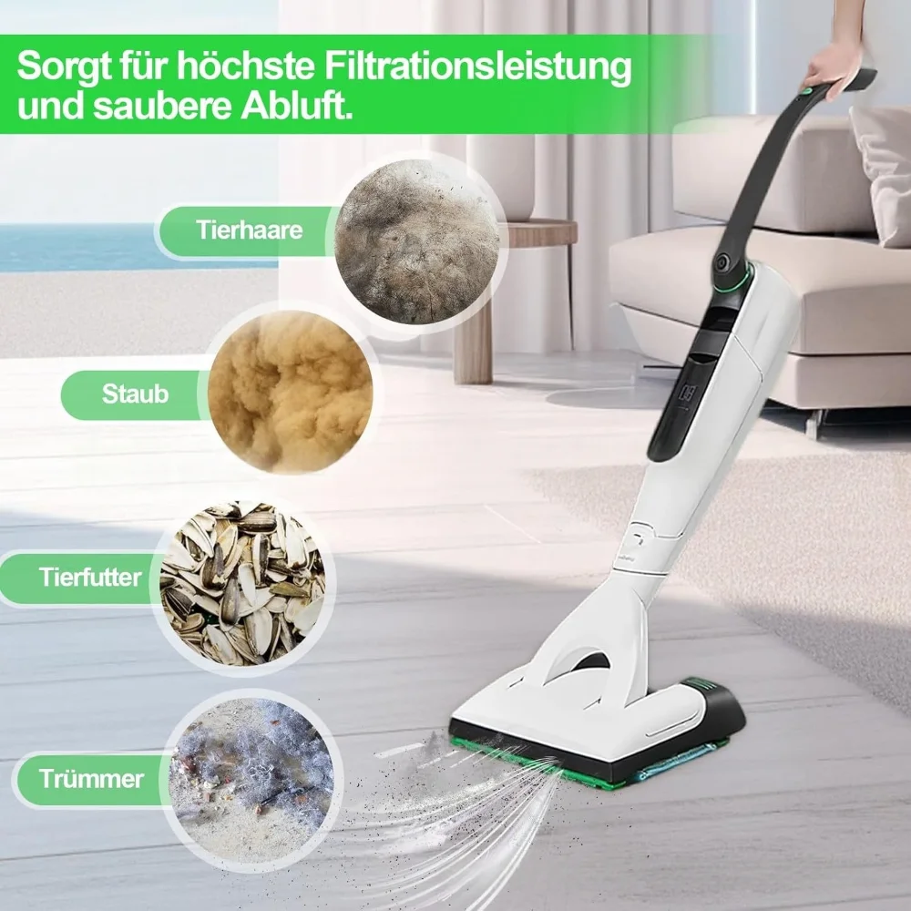 Geeignet für Vorwerk Kobold VB100 FP100 Staubsauger – Staubsammelbeutel aus Vliesstoff, Müllbeutel und Filtersieb