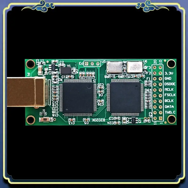 

Portable 2X Amanero Combo384 Module DSD512/PCM384 32Bit For AK4497 ES9038 AK4493 Decoders (Standard Crystal)