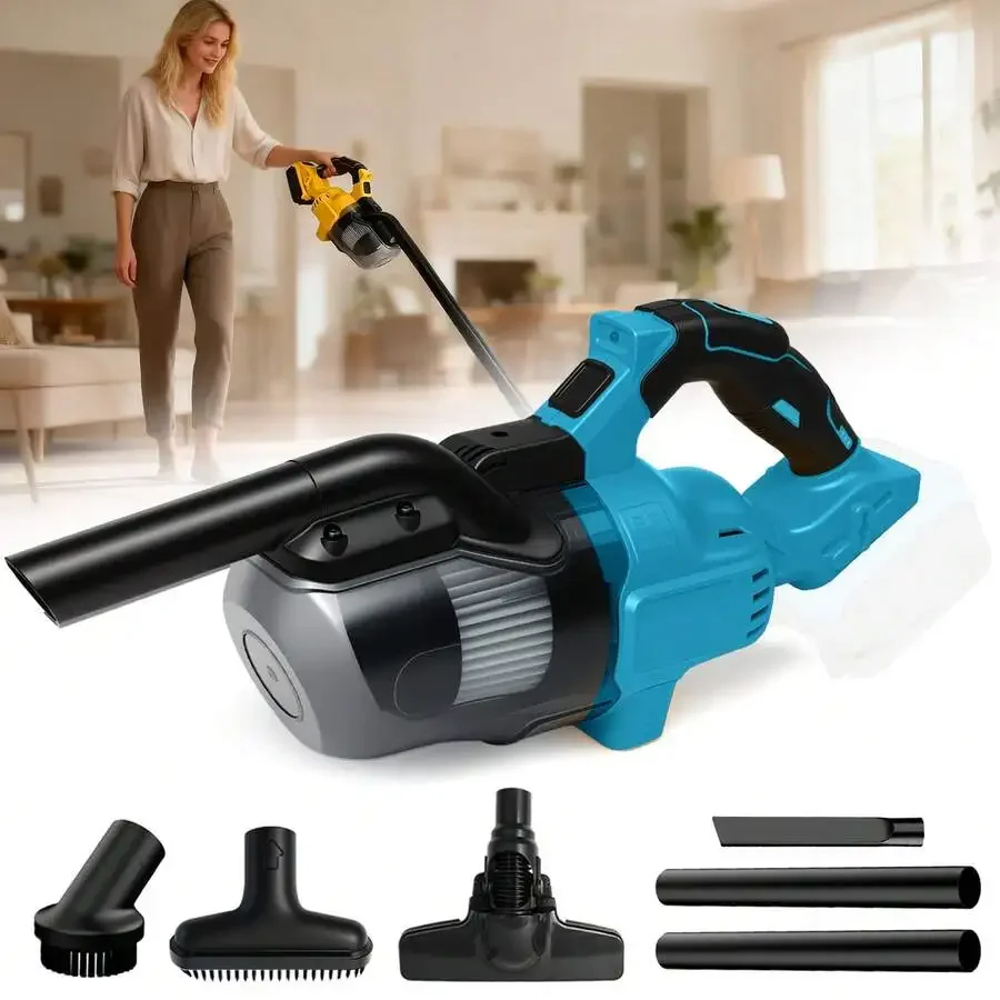 5-In-1 Multi-Purpose Cordless Handheld Vacuum Cleaner, 400W Motor With 16000Pa Suction, Compatible With Dealt 20V MAX Batteries