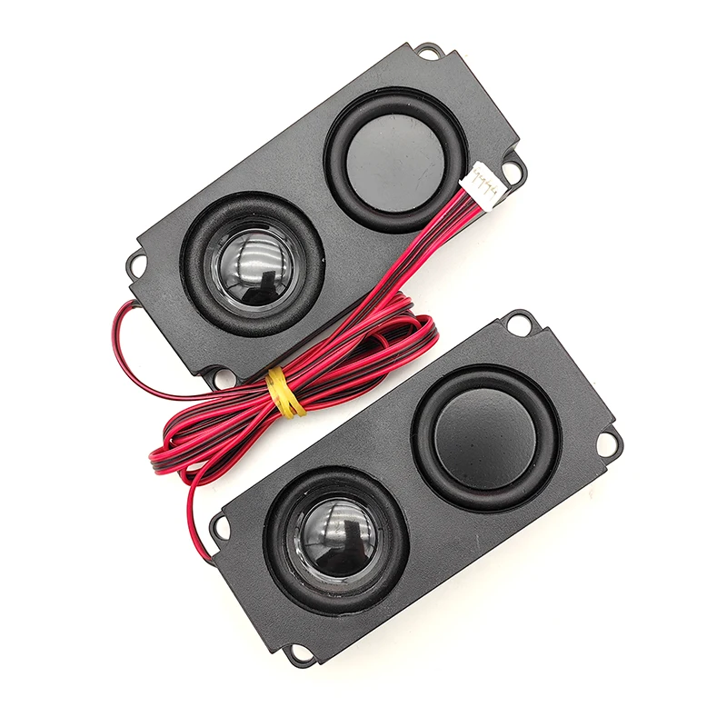 2Pcs Audio Portable Speakers 10045 LED TV Speaker 8 Ohm 5W Double Diaphragm Bass Computer Speaker DIY For Home Theater