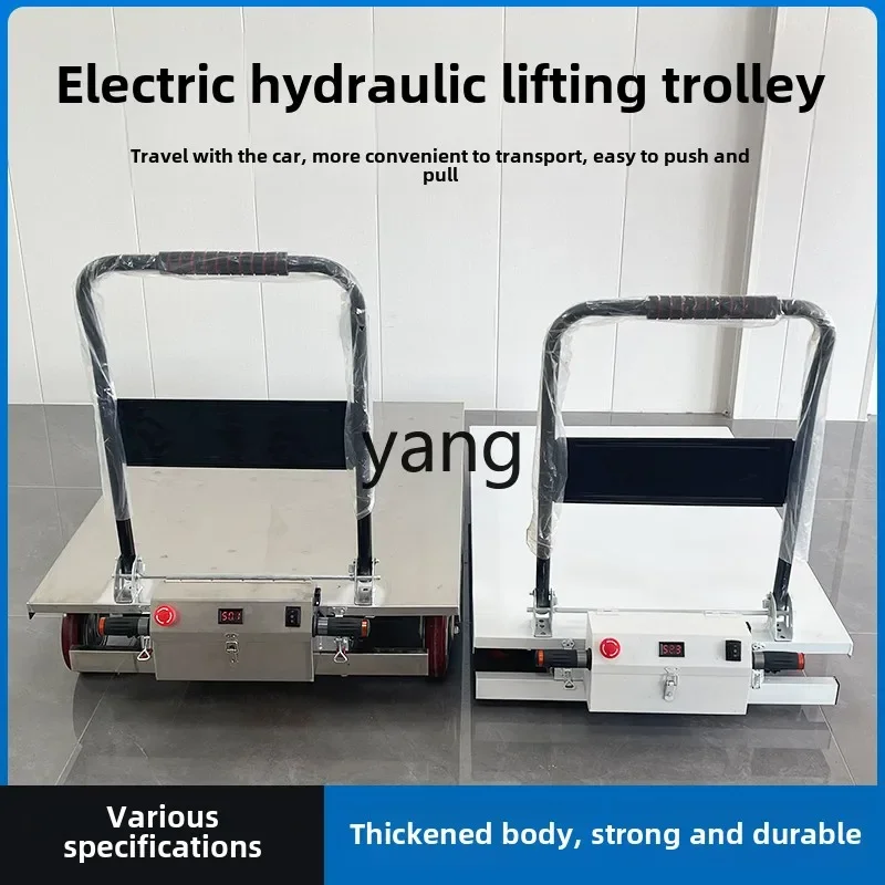 YJQ electric truck hand push mobile automatic hydraulic lifting small truck lifting platform