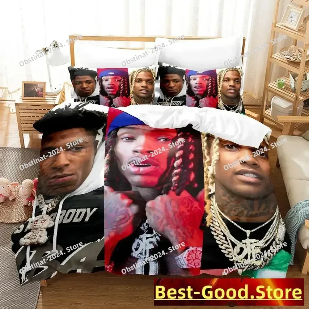 2025 릴 듀크 침구 세트 싱글 트윈 프린트 침대 세트 베개 커버 포함 침대 이불 커버 부드러운 싱글 더블 퀸 슈퍼 킹 사이즈