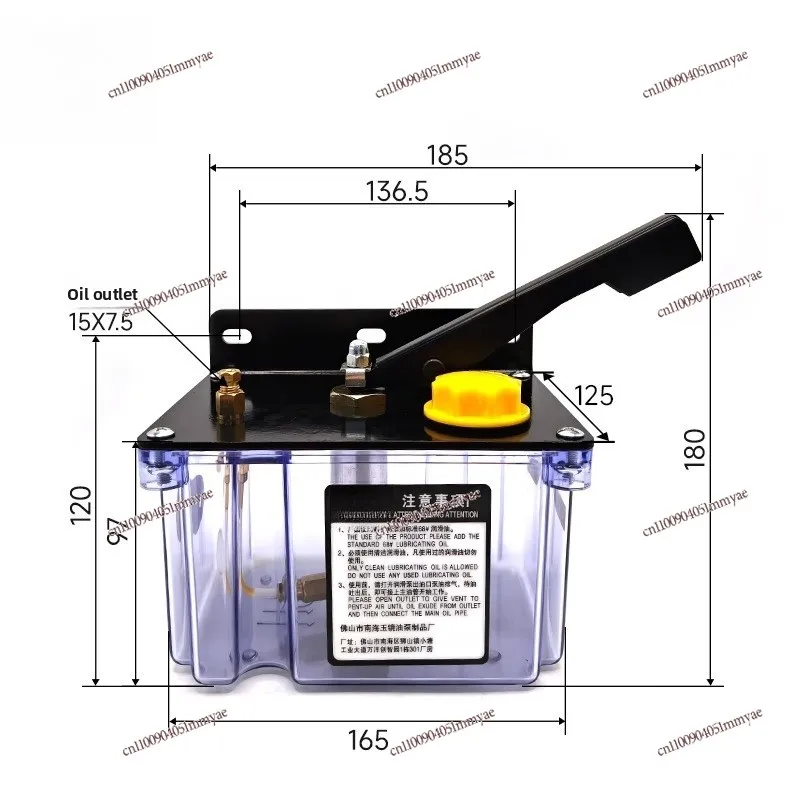 Hand lubrication pump Oil injector Oil injector Engraving oil pump