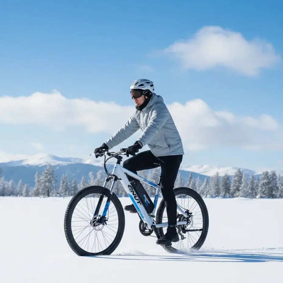 QNUT 26 Inch Adult Electric Mountain Bike, 21‑Speed Gears 1000W Peak Motor, 20MPH Max Speed E‑Bike, 36V 10.4Ah Removable Lithium Battery, Off‑Road & City Commuting Electric Bicycle for Men Women Daily Outdoor Riding image 9