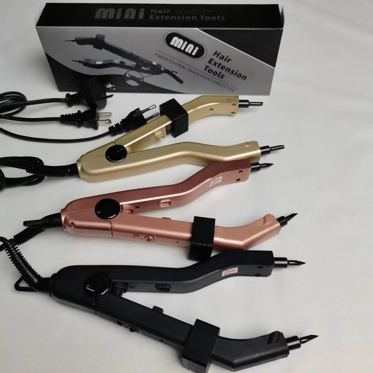 

Adjustable Temperature 220℃ Smart Mini Sharp Tip Hair Extension Iron, Fusion Hair Extension Iron Keratin Bonding Tools