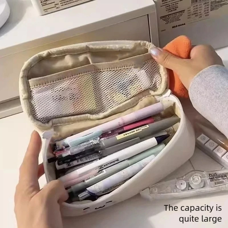 Pencil Case Kids Students Desktop Organizers Stationeries Storage Bag Pen Holders Box For Educational School Office Gift 77JC