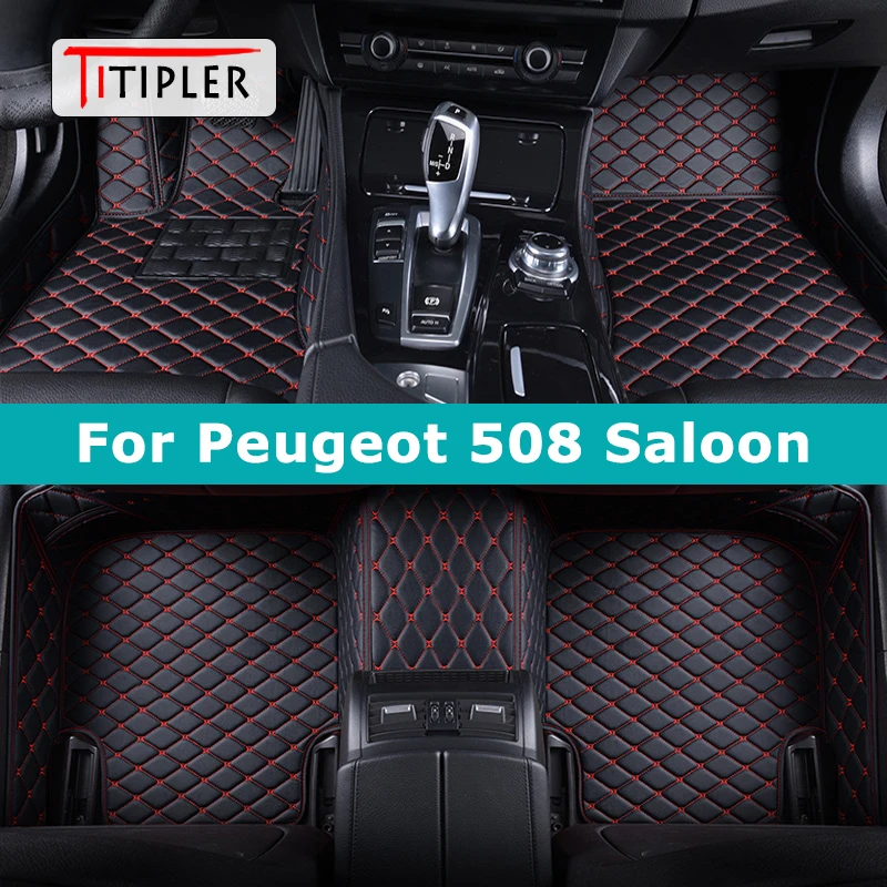 

TITIPLER пользовательские автомобильные коврики для Peugeot 508, авто ковры для салона, аксессуары для ног Coche