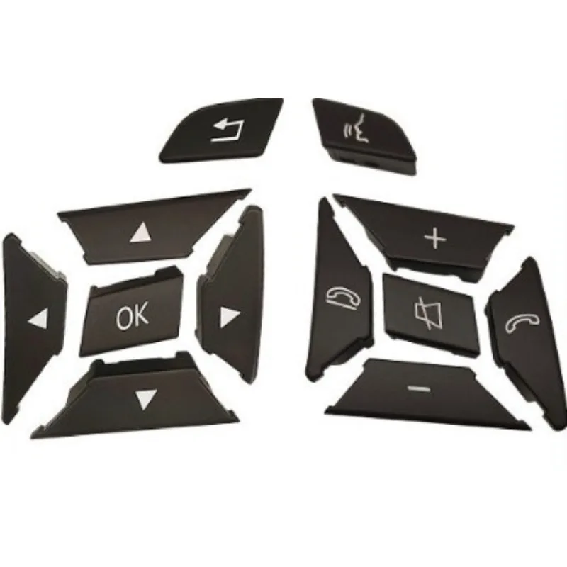 A Set Steering Wheel Switch Button Cover Left Right for Mercedes Benz C E GLK-Class W204 W212 GL ML