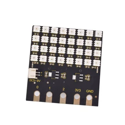 SK6812 32 Bit LED Dot Matrix Shield Control Board 5-9V 4X8 Intelligent Full-Color LED Module SK6812 62*60*10mm For Micro Bit