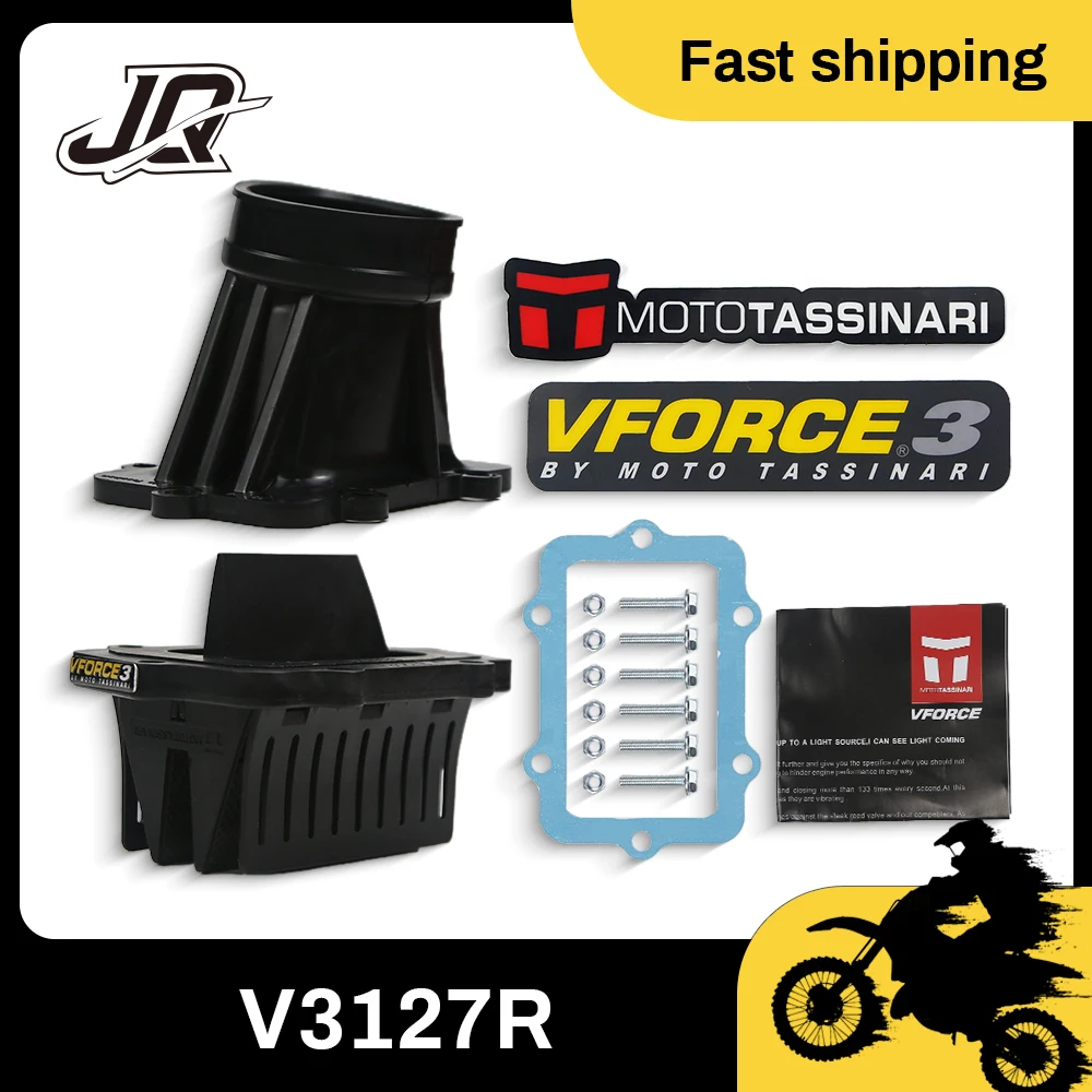 

For 600 E-TEC And HO SDI Engines Pit Bike Accessories Motorcycle V-Force 3 Reed Valve V3127R-873A-2 Carbon Fiber Kit