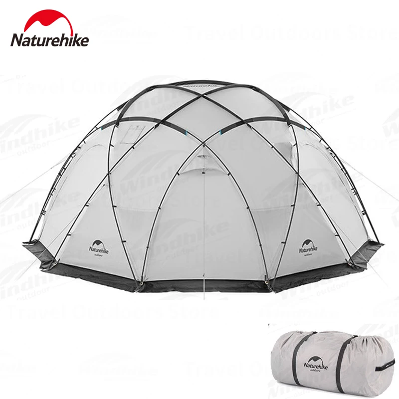 

Naturehike Shepherd Outdoor Camping Dome 17m² Large Space Tent PU3000mm Waterproof Portable 4 Doors Tent With Chimney Opening