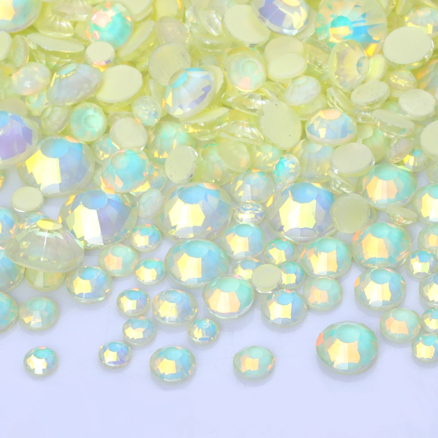 Strass non termoadesivi in vetro di dimensioni miste 1440 pezzi Mocha Opal Series Glitter Crystal per abito da sposa Indumento Decorazione nail art