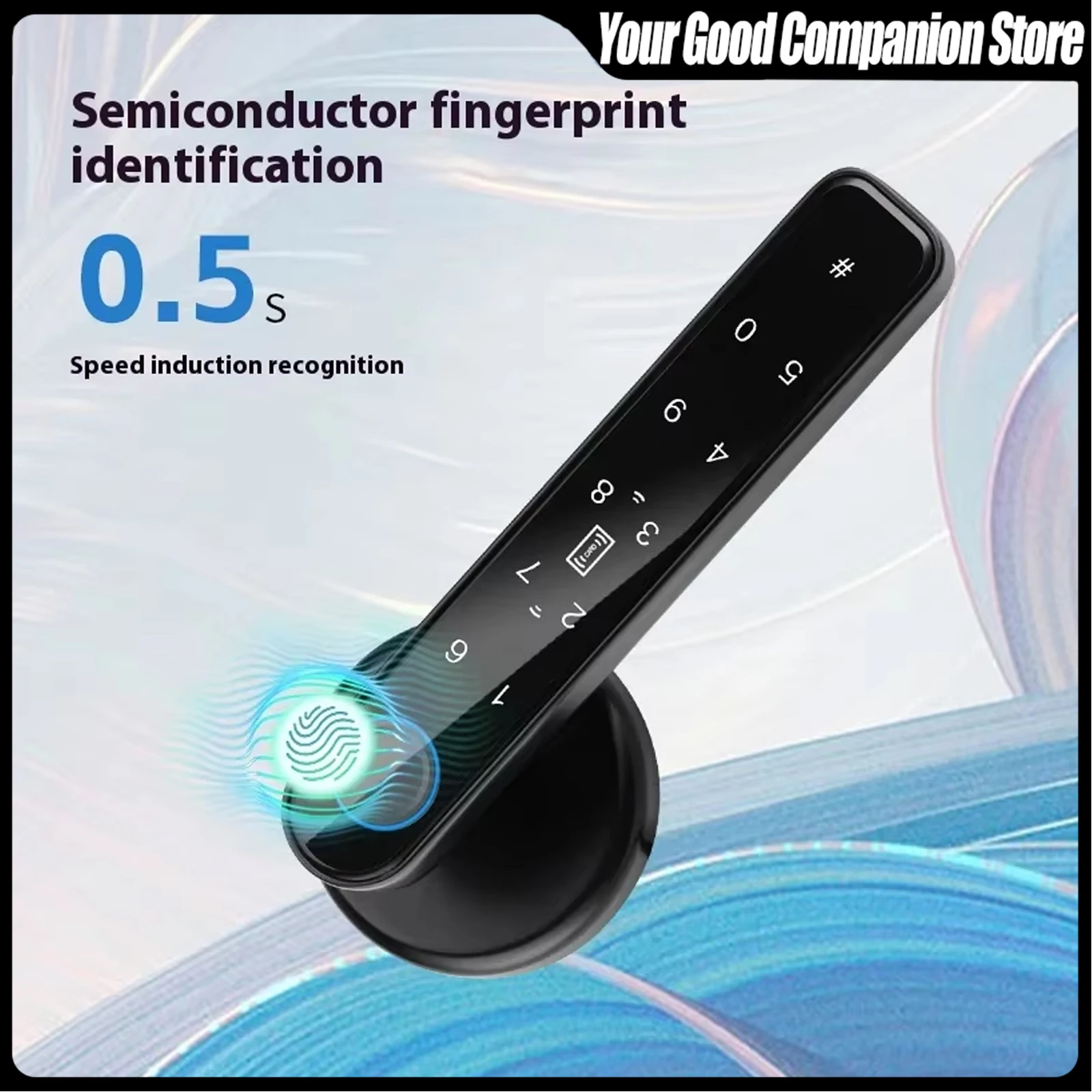 

Tuya APP Smart Fingerprint Door Lock Biometric Digital Handle Intelligent Home Entry Lock Remote Unlock Security