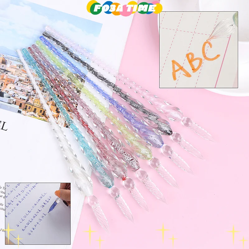 

Diy craft Painting Gift Dipping Drip Fountain Pens Dip Pen Glass Filling Ink