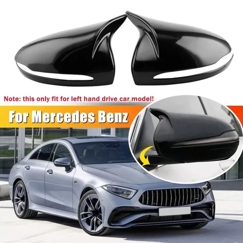 Para mercedes-benz E GLC S C clase W205 W213 X253 W222 W238 LHD cubierta de espejo retrovisor tapa de ala puerta Exterior embellecedor de vista trasera