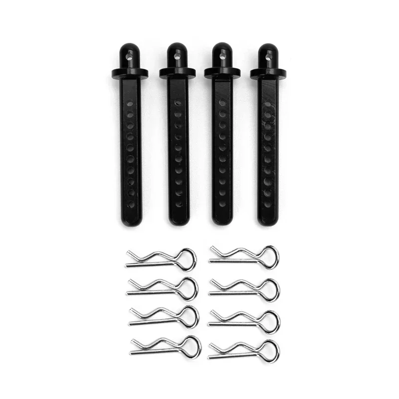 4Pcs/set Aluminum RC Car Body Post Mounts For 1:10 Axial SCX10 90022 90027 90028 RC Car Crawler