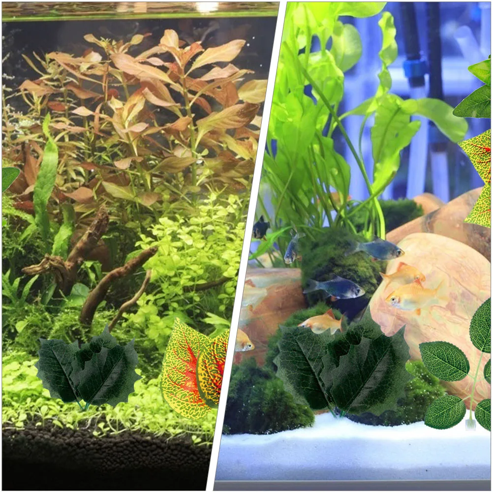 

3pcs Replaceable Fake Plants Delicate Aquarium Decor Resin Faux Plants Wear-Resistant Fish Tank Supplies Desktop Aquatic Plant