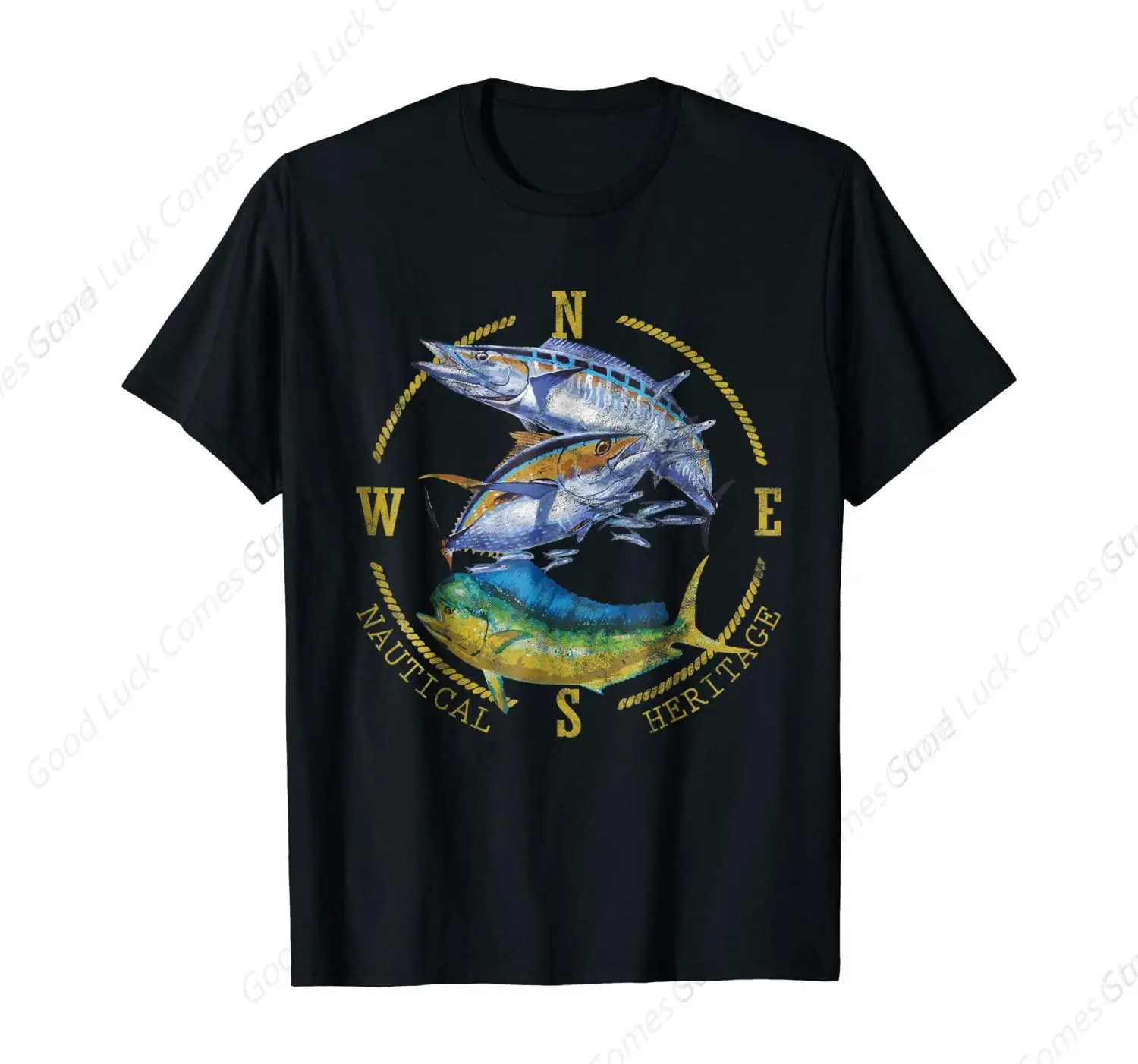 Mahi Mahi Tuna Kingfish Nautical Fishing Angler Gift T-Shirt. Summer Cotton Short Sleeve O-Neck Mens T Shirt New S-6XL