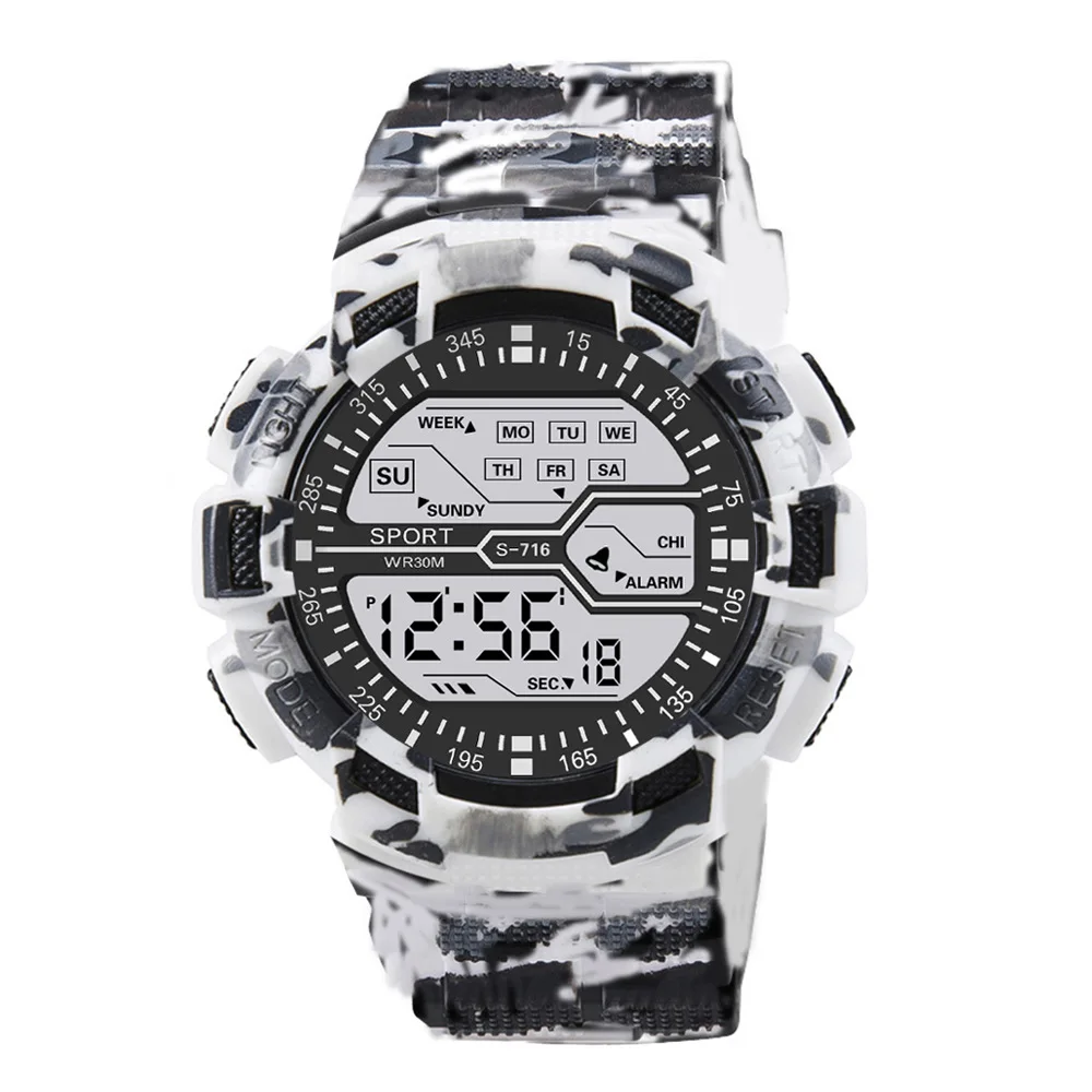 Multifunction Men's Sports Watch Waterproof Outdoor Sport Watch Luminous Calendar Digital Clock Electronic Watches for Man
