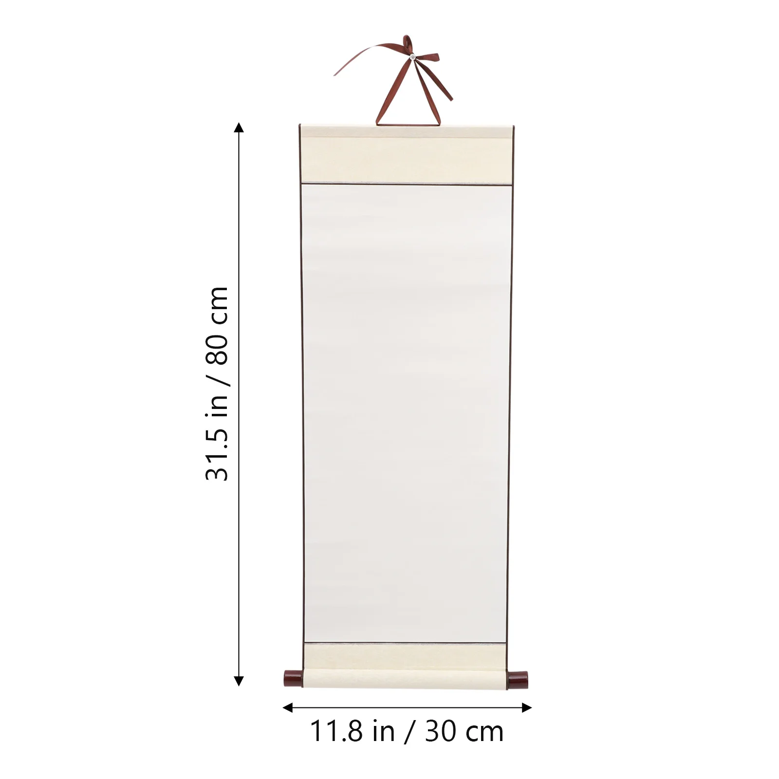 Papel de Pergamino Chino en Blanco para Pintura, Rollo de Arroz para Montaje, Escritura y Sumi, con Marco para Colgar