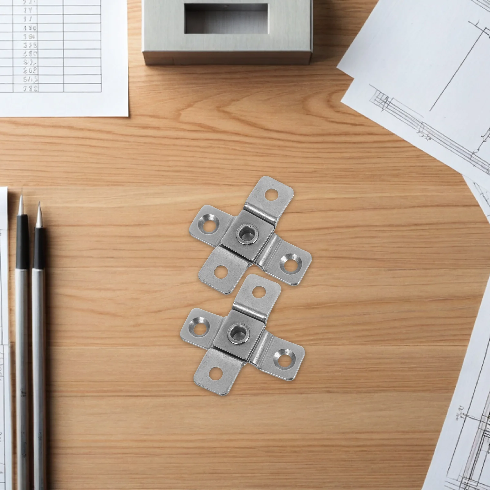 

2Pcs Damping Hinges Stainless Steel Torque Positioning Shaft Adjustable Hidden Door Cabinet Hinge Silent Operation