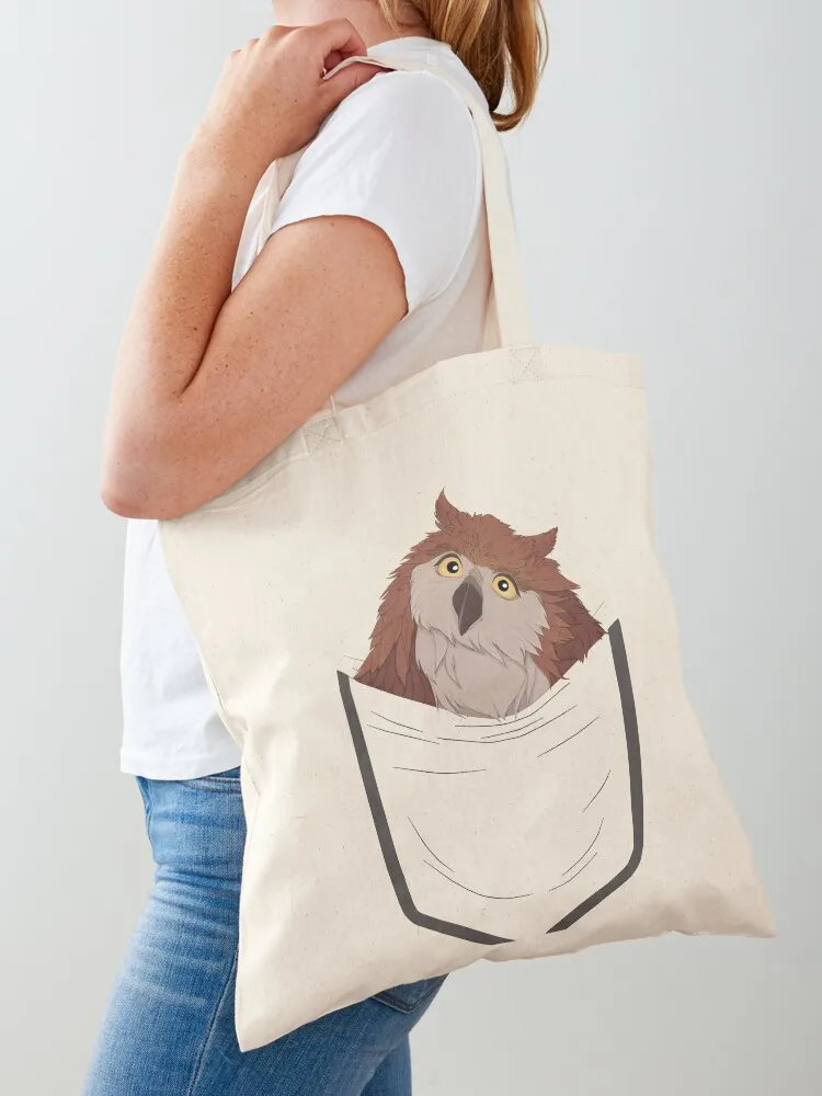 

Pocket Owlbear Tote Bag Beach bag ecological bags Gift bag tote university
