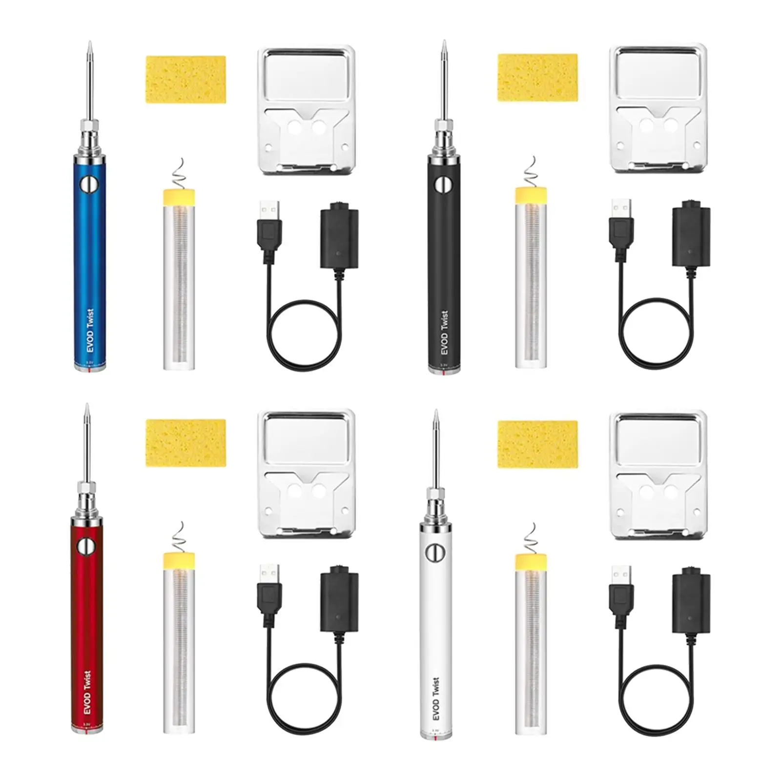 Soldering Iron 5V 8W with Adjustable Temperature Iron Pen/Tip with Solder Stand for Jewelry