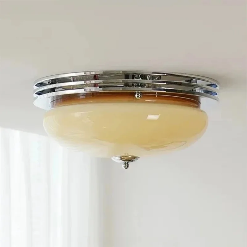 

Glass Ceiling Lamps Modern French Balcony Bedroom Living Study Room Corridor Porch Home Art Decor Lighting Fixtures
