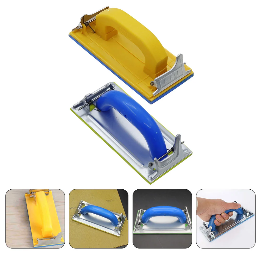 

2 Pcs Clip Board Sandpaper Plywood Hand Sander Holder Handheld Woodworking Manual Sanding File