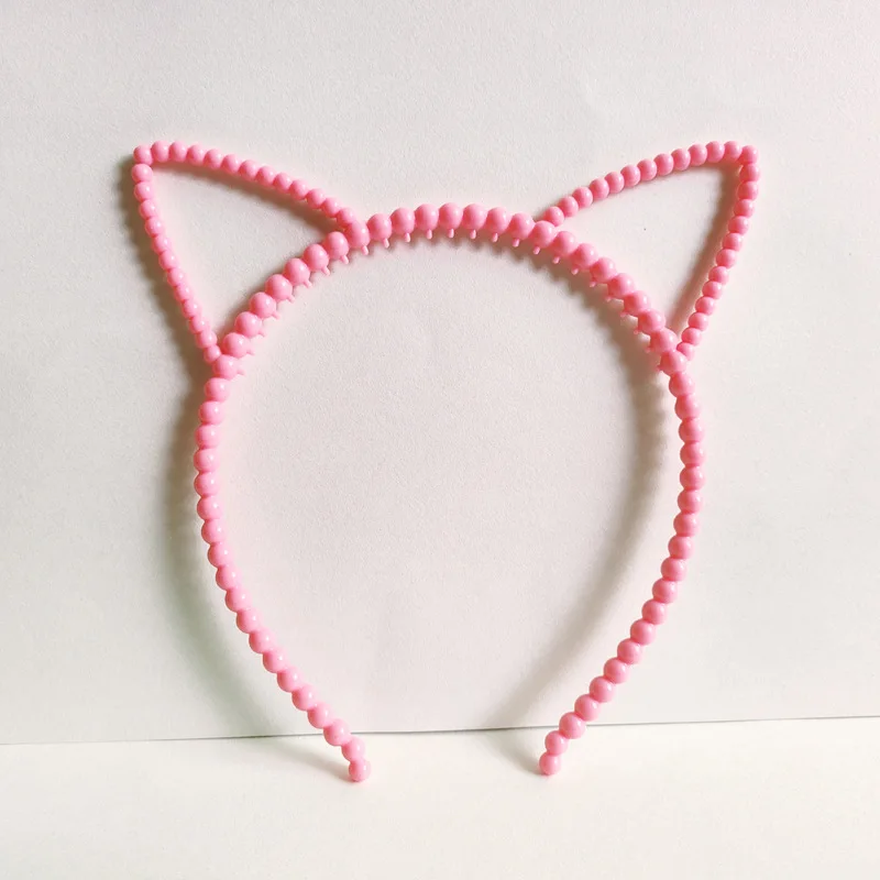 Cute Pearl Cat Ear Headband European Hair Accessories Party Gifts Children\'s Birthday Headband Children\'s Birthday Headband