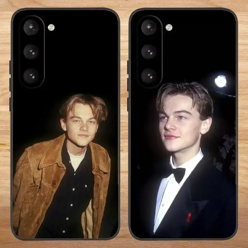 Leonardo Dicaprio Young Phone Case For Samsung S23,23,22,30,21,10,9,Note20 Ultra,Lite,Ultra,5G,Plus,FE,Black Soft Case