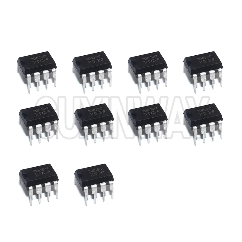 10PCS TL072CP DIP-8 TL072 IC Dual Operational Amplifier Chipset