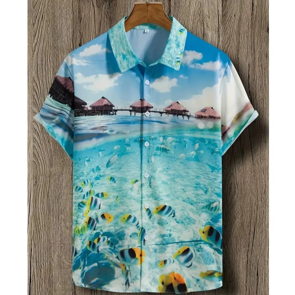 2026 Personality Men's T-shirt Camisas Masculina Shirts For Man Menswear Clothe Casual Simple Style Commuting Beachwear Contrast