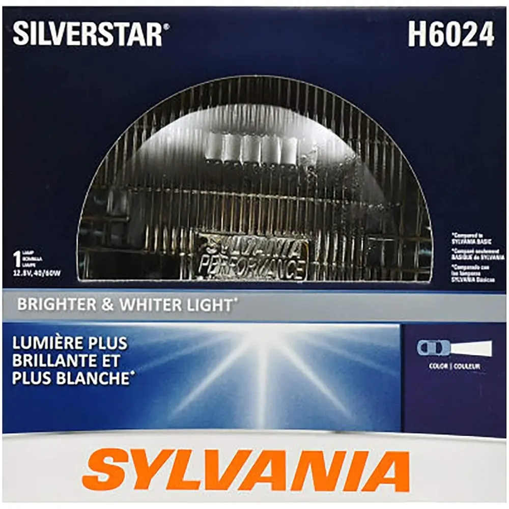 

Ailexpress Recommendation - - H6024 SilverStar Sealed Beam Headlight - High Performance Halogen Headlight Replacement (7 inch Ro
