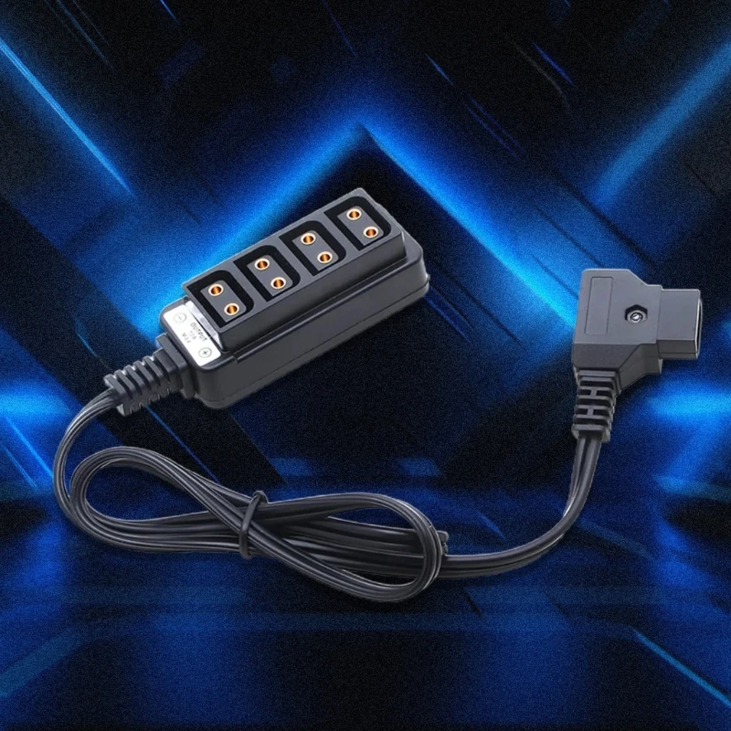 D-Tap Male to 4-Port D-Tap Female Camera Power Supply DTAP Fourway Splitter