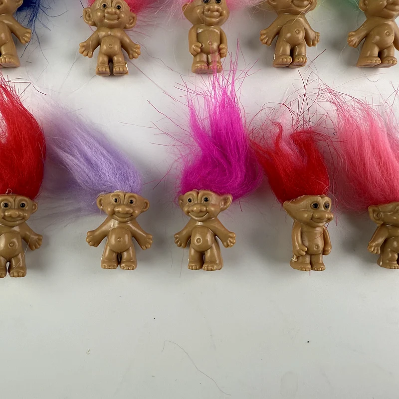 5 قطعة دمى المتصيدون الصغيرة أنيمي عمل الشكل الملونة الشعر أفراد الأسرة نماذج جمع الاطفال اللعب هدية الحنين #4