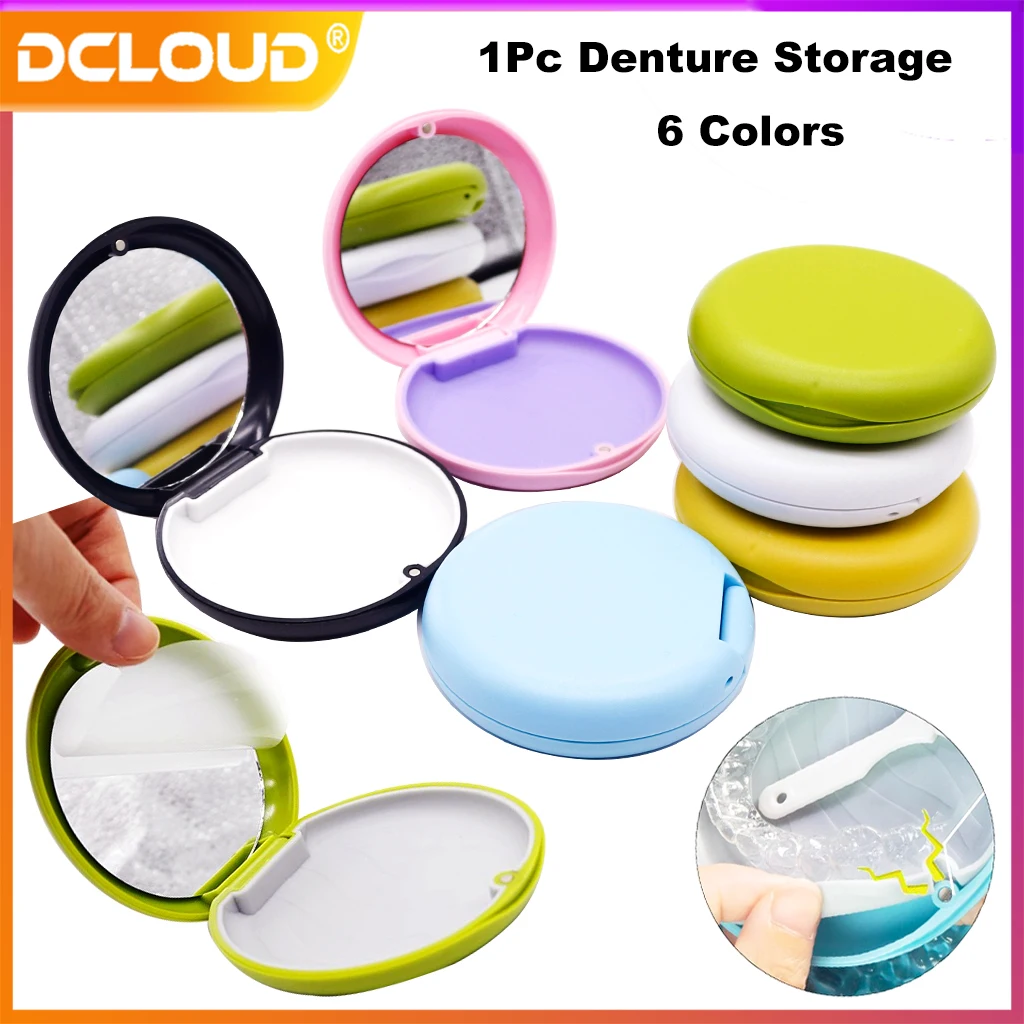 1Pc Dental Retainer Box Braces Orthodontic Case Magnetic Closing Aligner Storage False Teeth Container Protective Case Organizer